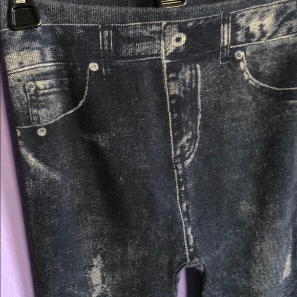 Faux denim leggings - Picture 3 of 4